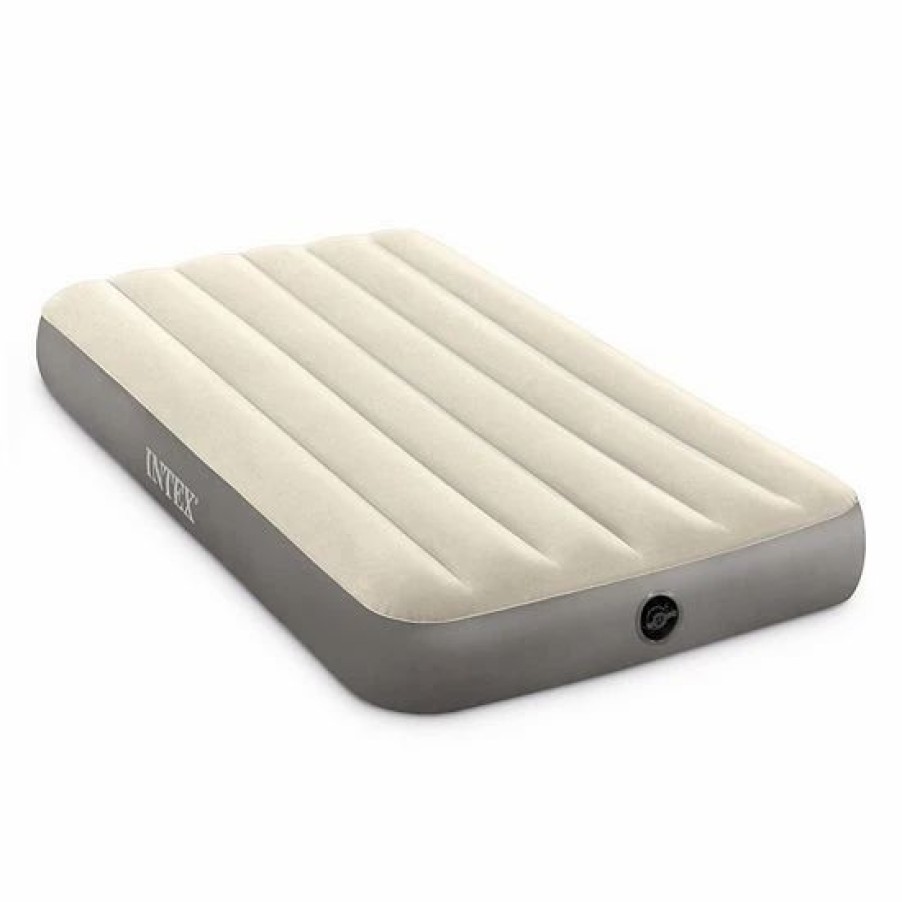 * Intex 64101E Dura-Beam Standard Series Single Height Inflatable Airbed, Twin Mattresses & Accessories