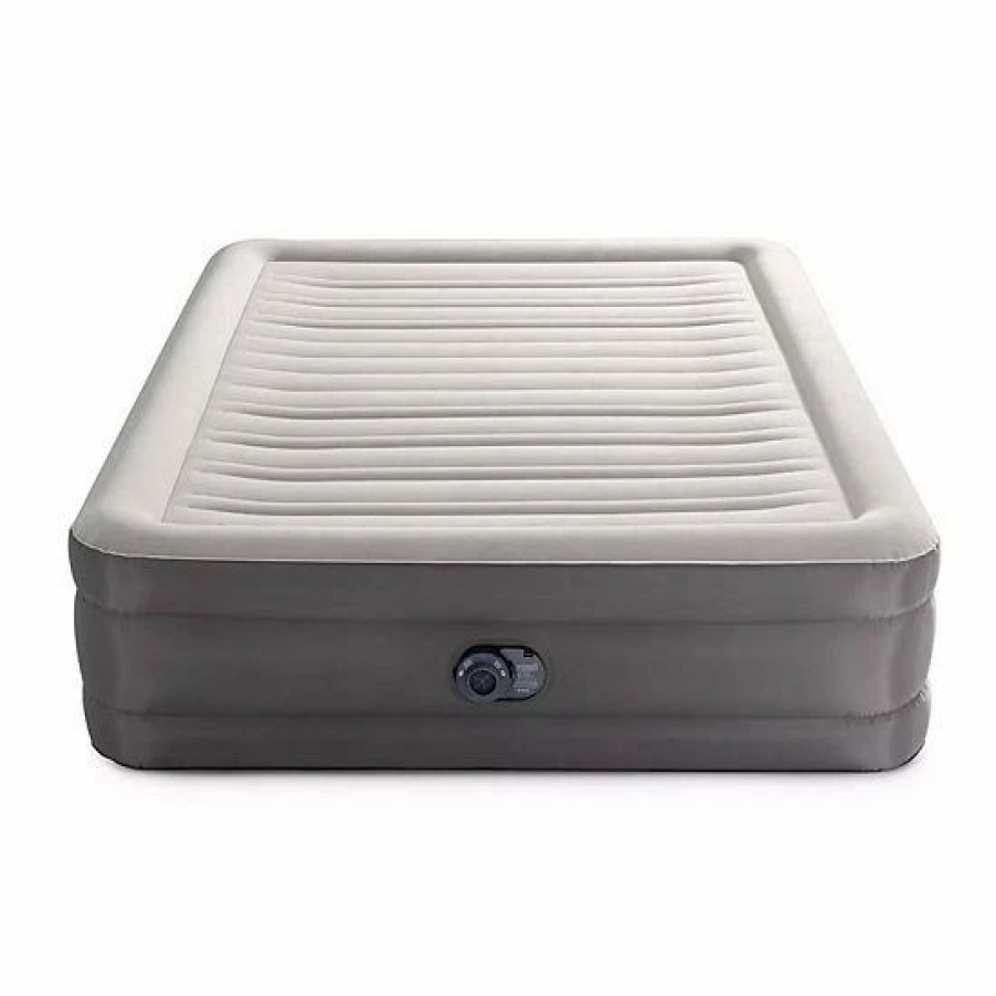 * Intex Truaire Luxury Queen Air Mattress Airbed W/ Lumbar Support & Built In Pump Mattresses & Accessories