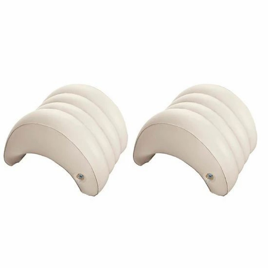 * Intex Hot Tub Removable Inflatable Lounge Headrest Pillow Spa Accessory (2 Pack) Sporting Goods