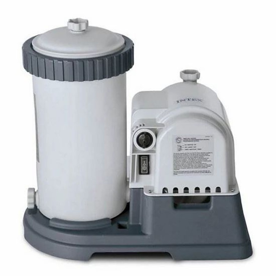 * Intex 2500 Gph Gcfi Pool Filter Pump With Timer (633T) & Deluxe Maintenance Kit Sporting Goods