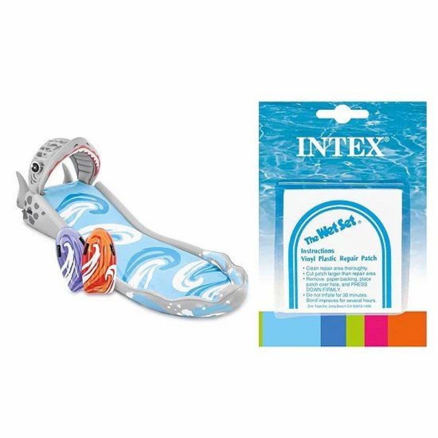 * Intex Surf 'N Slide Inflatable Kids Water Slide And Wet Set Repair 6 Patch Kit Outdoor Play Toys