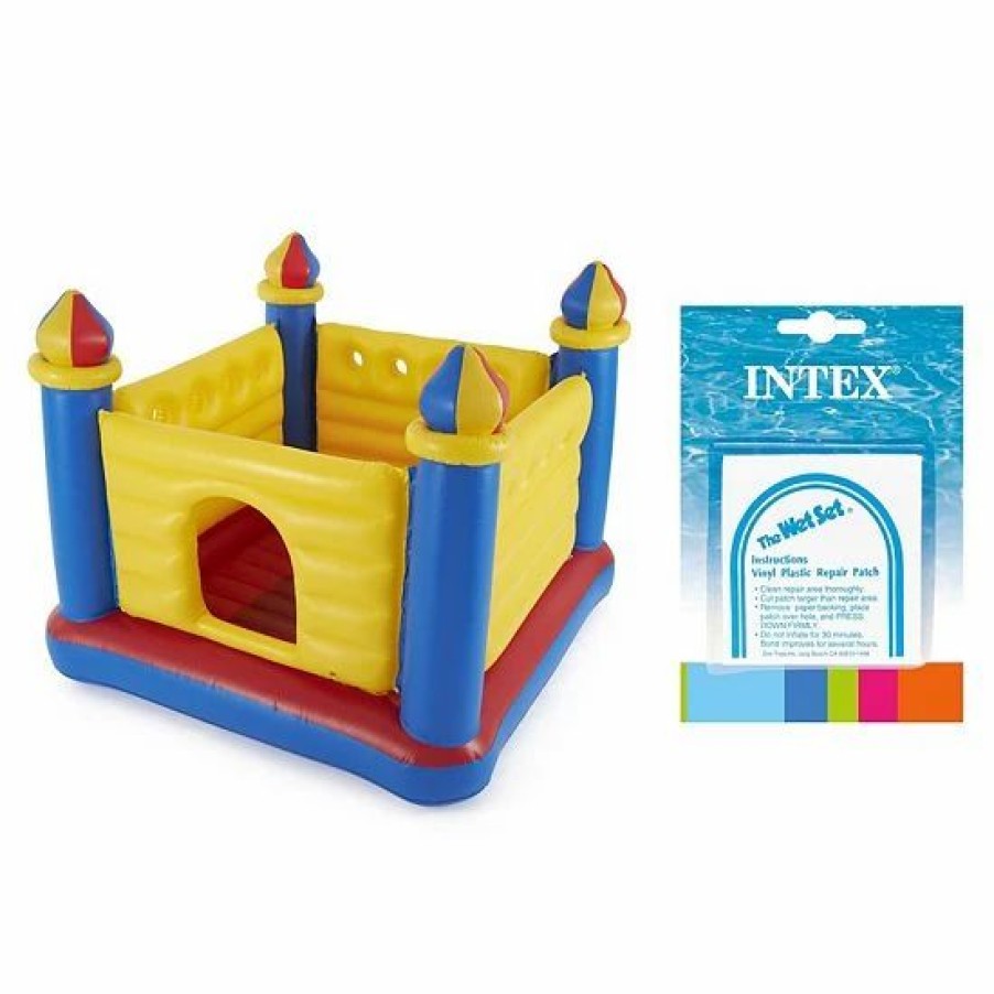 * Intex Inflatable Jump-O-Lene Kids Ball Pit And Wet Set Repair Patch 6 Pack Kit Outdoor Play Toys