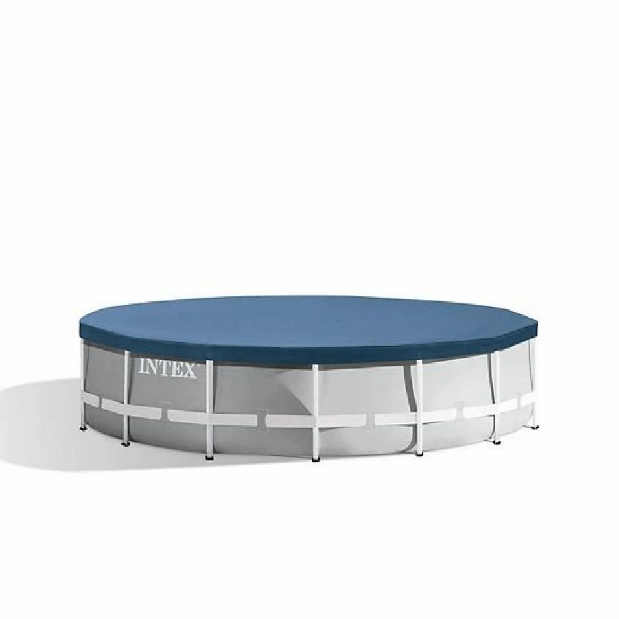 * Intex 15Ft X 42In Prism Frame Above Ground Swimming Pool Set With Debris Cover Sporting Goods