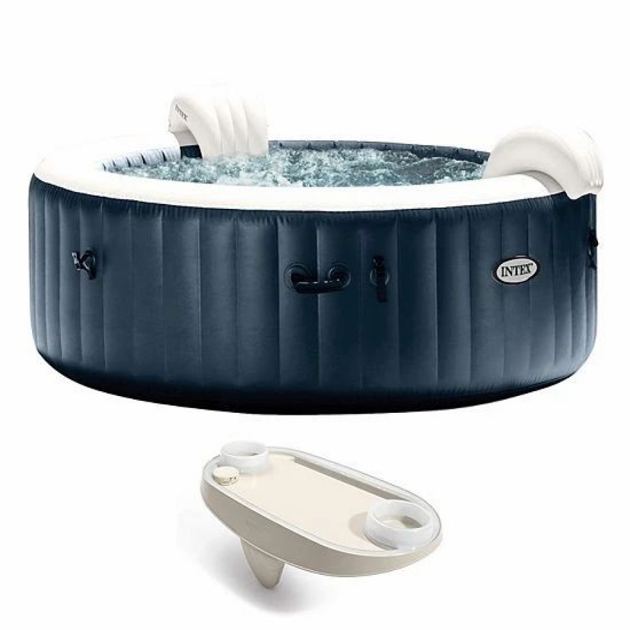 * Intex Purespa Plus Portable Inflatable Hot Tub Jet Spa W/ Phone Tray Accessory Sporting Goods