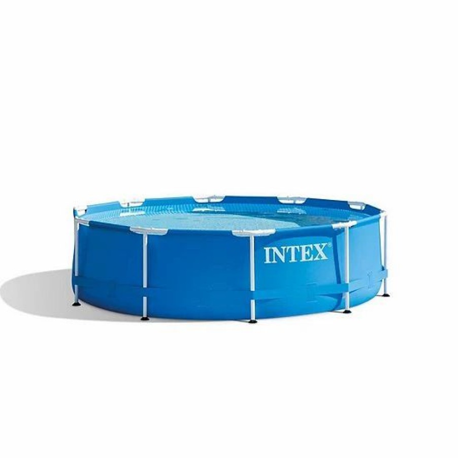 * Intex 10 X 2.5 Foot Pool + Pool Cover + Filter Cartridge (2 Pack) + Filter Pump Sporting Goods