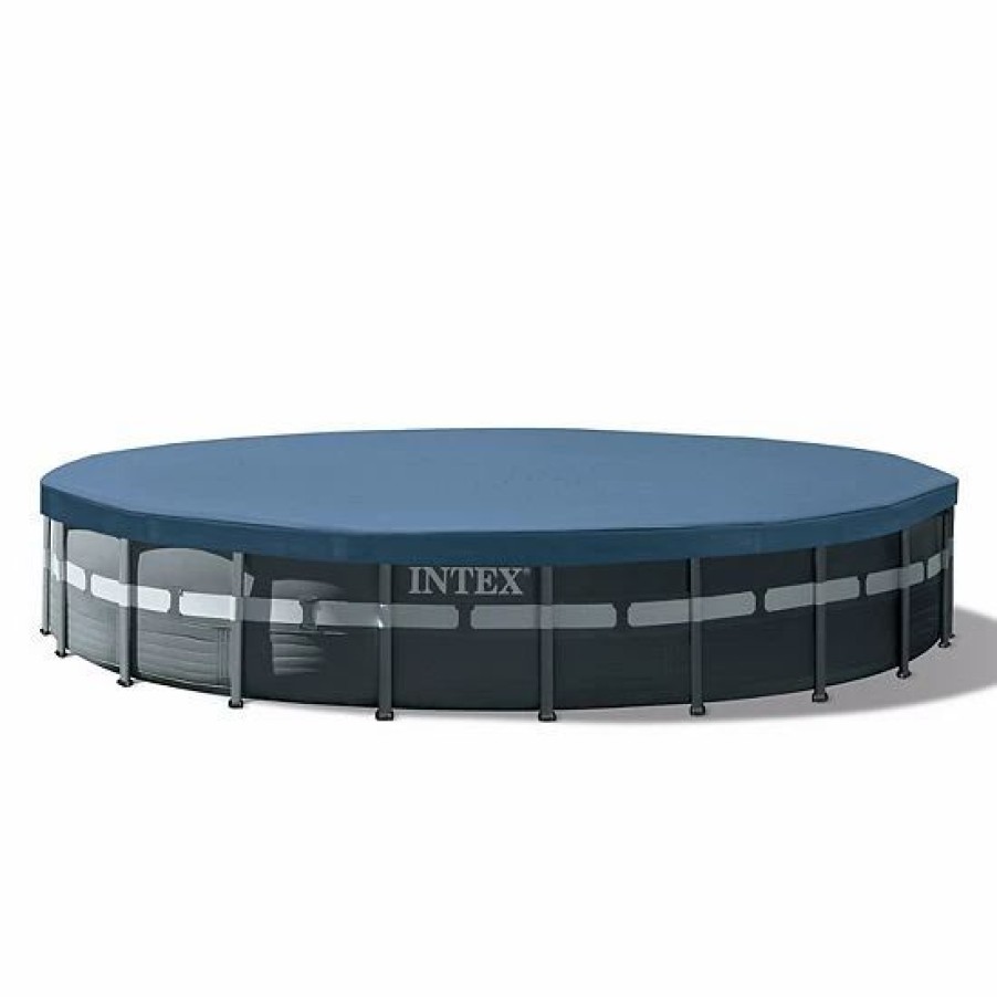 * Intex 26 Ft X 52 In Ultra Frame Above Ground Swimming Pool With Pump And Ladder Sporting Goods