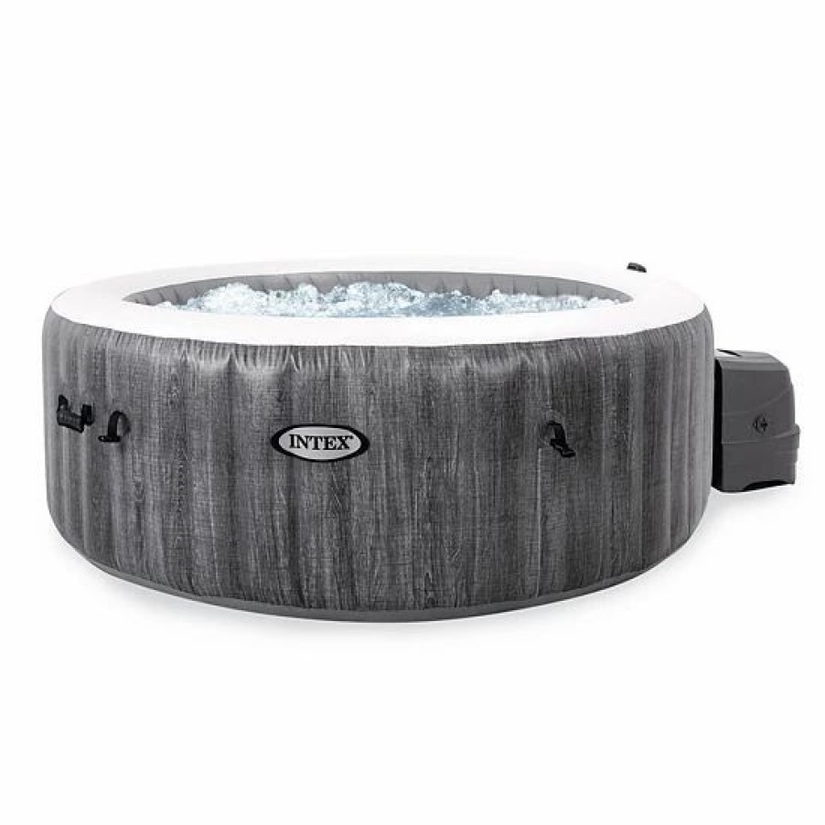 * Intex 28439Ep Purespa Plus Greywood Inflatable Hot Tub Bubble Jet Spa, 77 X 28 Sporting Goods