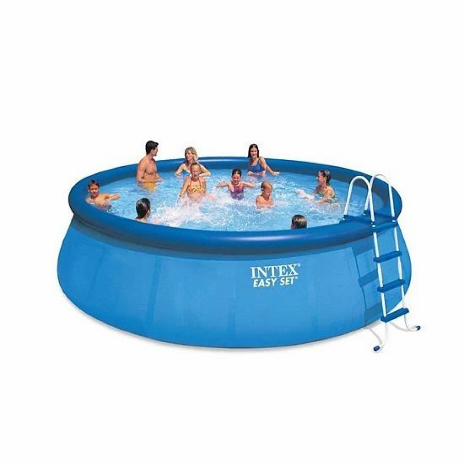 * Intex 18 X 48 Inflatable Easy Set Above Ground Pool Set + Filter Cartridge (6) Sporting Goods