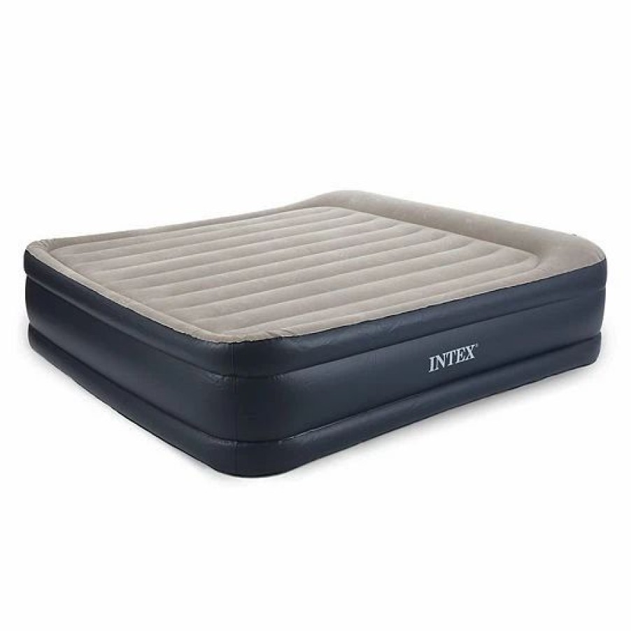 * Intex Dura Beam Deluxe Raised Blow Up Mattress Air Bed With Built In Pump, King Mattresses & Accessories