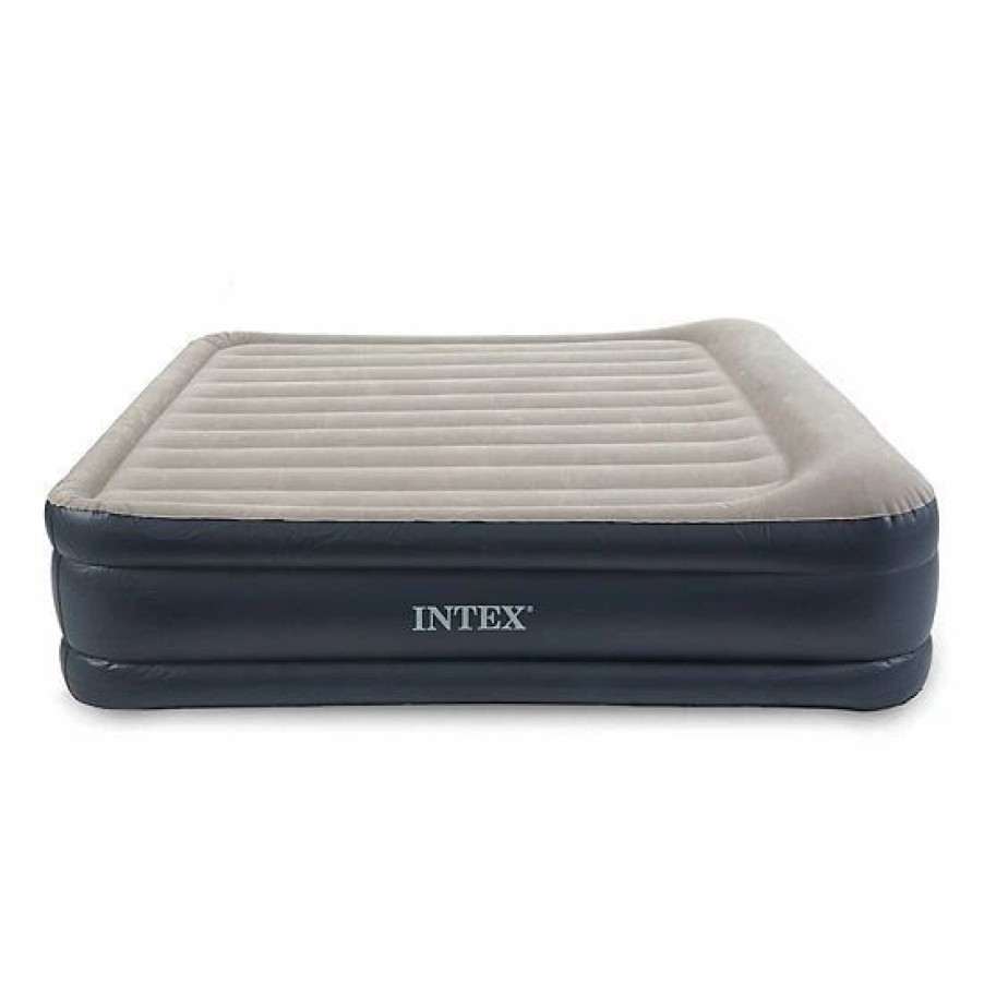 * Intex Dura Beam Deluxe Raised Blow Up Mattress Air Bed With Built In Pump, King Mattresses & Accessories