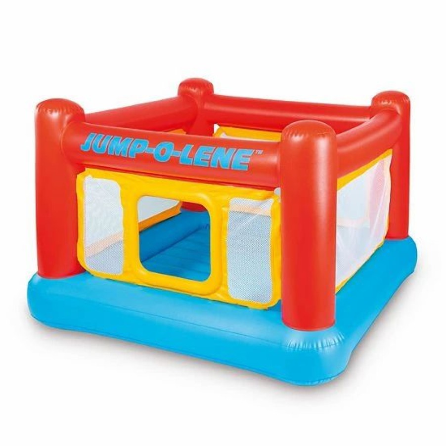 * Intex Inflatable Jump-O-Lene Playhouse Trampoline Bounce House For Kids Ages 3-6 Outdoor Play Toys