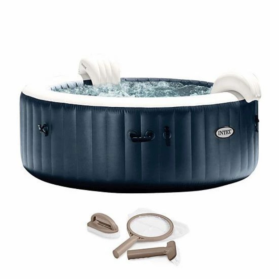 * Intex Purespa Plus Portable Inflatable Hot Tub Bubble Jet Spa W/ Accessory Kit Sporting Goods