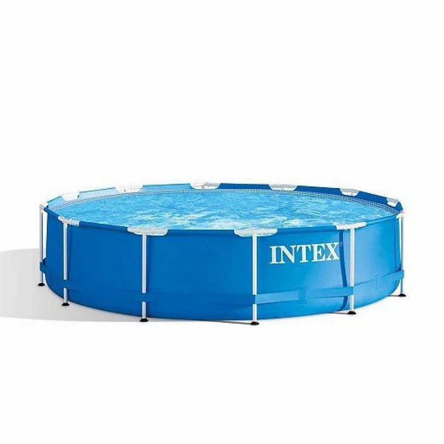 * Intex 12 X 30 Outdoor Pool W/ Cartridge Filter Pump, Filter Cartridge & Cover Sporting Goods