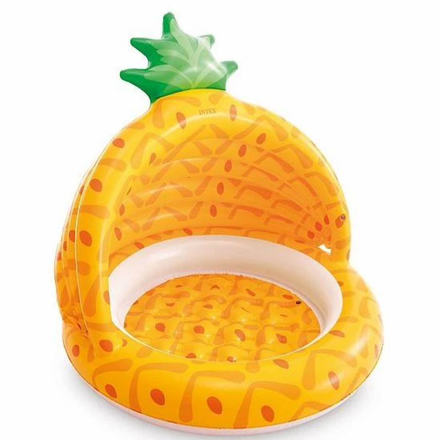 * Intex 58414Ep 40 Inch Pineapple Outdoor Baby Toddler Inflatable Swimming Pool Outdoor Play Toys