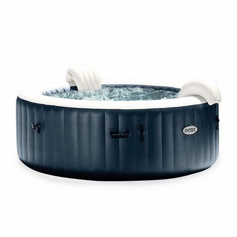 * Intex Purespa Plus Inflatable Bubble Jet Hot Tub & Slip Resistant Seat (2 Pack) Sporting Goods