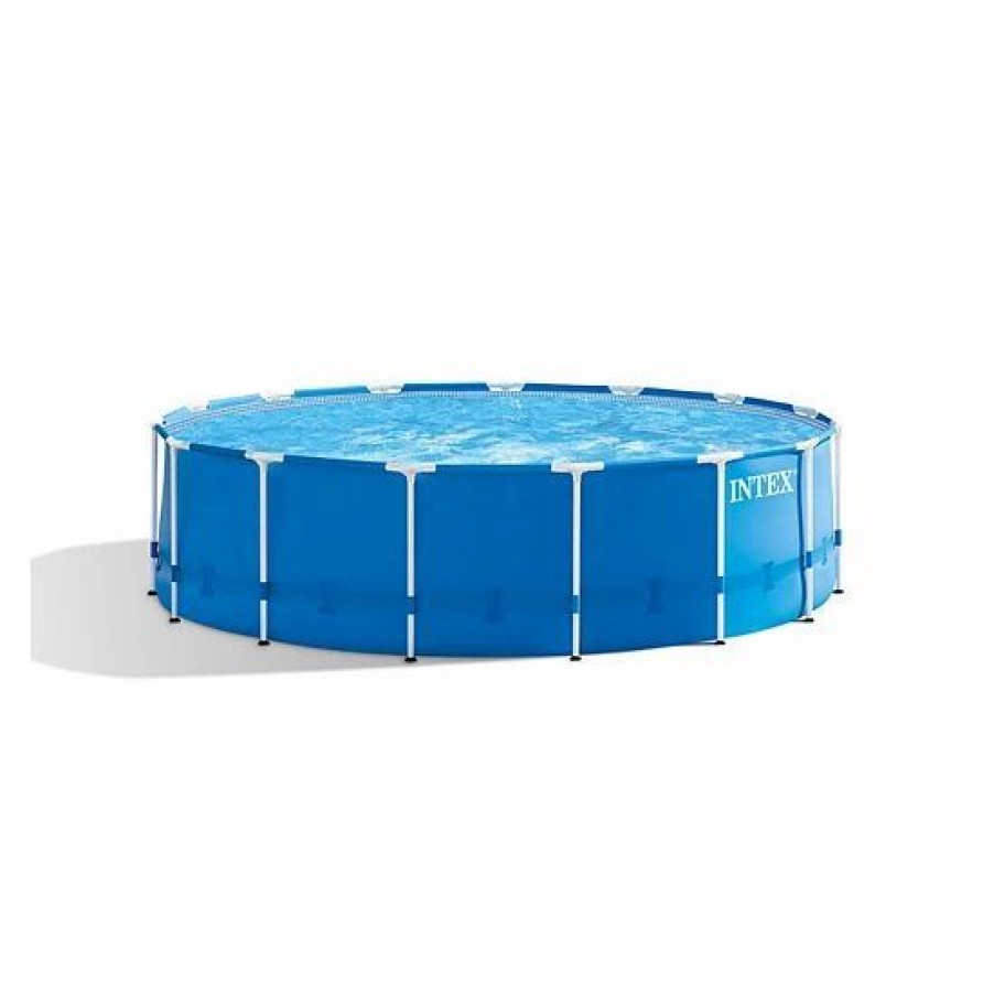 * Intex 15Ft X 48In Frame Swimming Pool Set W/ Pump And Filter Pump Cartridges Sporting Goods