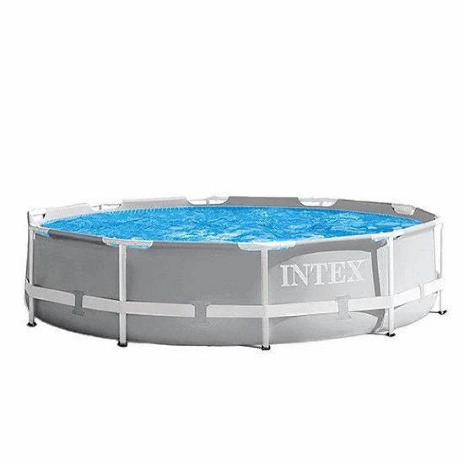 * Intex 10 Foot X 30 Inches Pool W/ 10-Foot Round Above Ground Pool Cover Sporting Goods