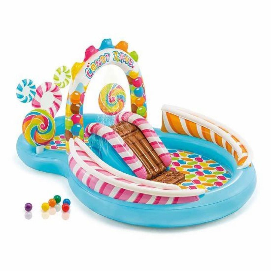 * Intex Candy Zone Pool Backyard Water Park Outdoor Play Toys