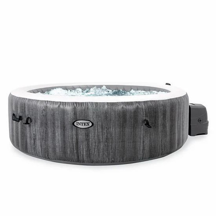 * Intex Purespa Greywood Inflatable Spa & Attachable Drink & Snack Tray (4 Pack) Sporting Goods