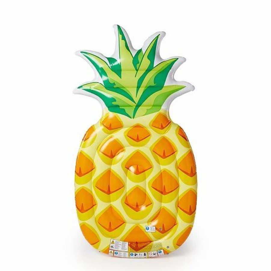 * Intex 85 X 49 Inch Giant Inflatable One Person Pineapple Swimming Pool Float Mat Outdoor Play Toys