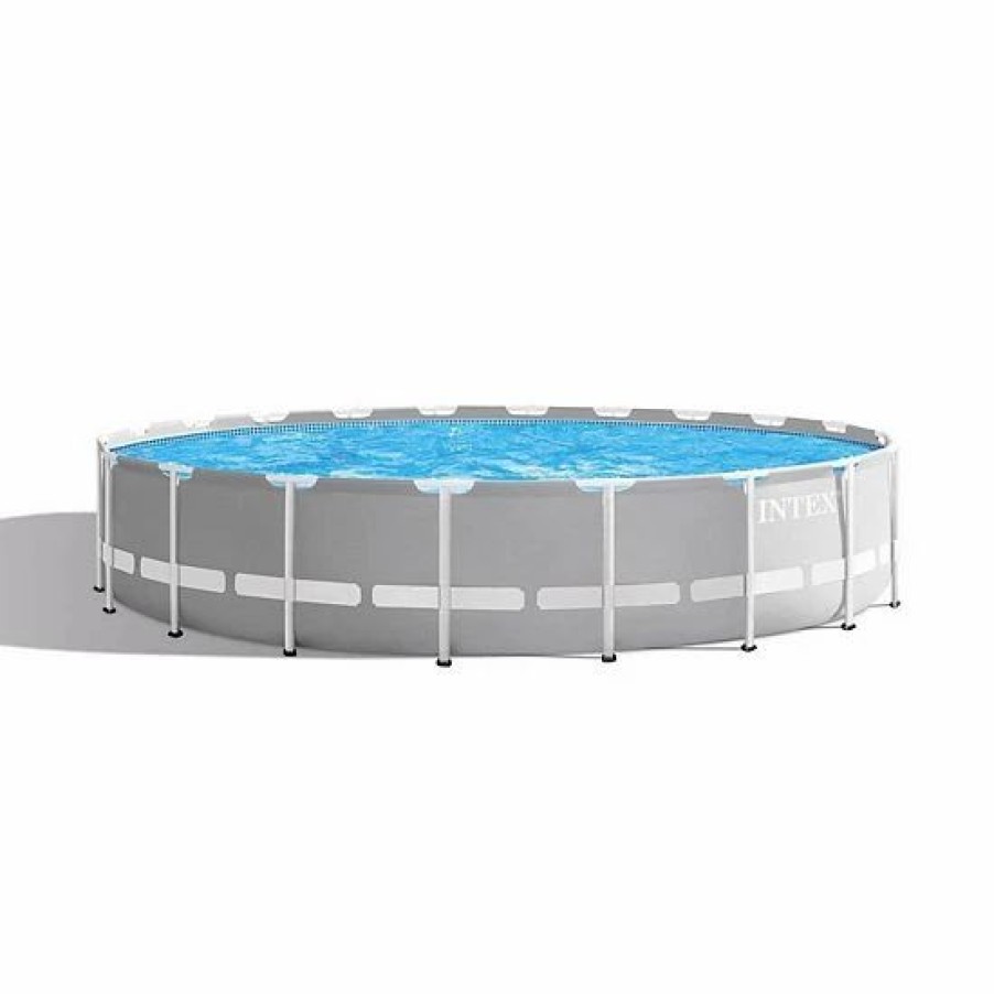 * Intex Prism Frame 20Ft X 52In Above Ground Pool, Lounger Float (2 Pack) & Cooler Sporting Goods