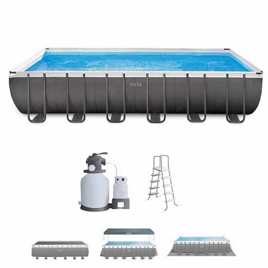 * Intex 26363Eh 24 X 12 X 52 Rectangular Ultra Xtr Frame Swimming Pool W/ Pump Sporting Goods