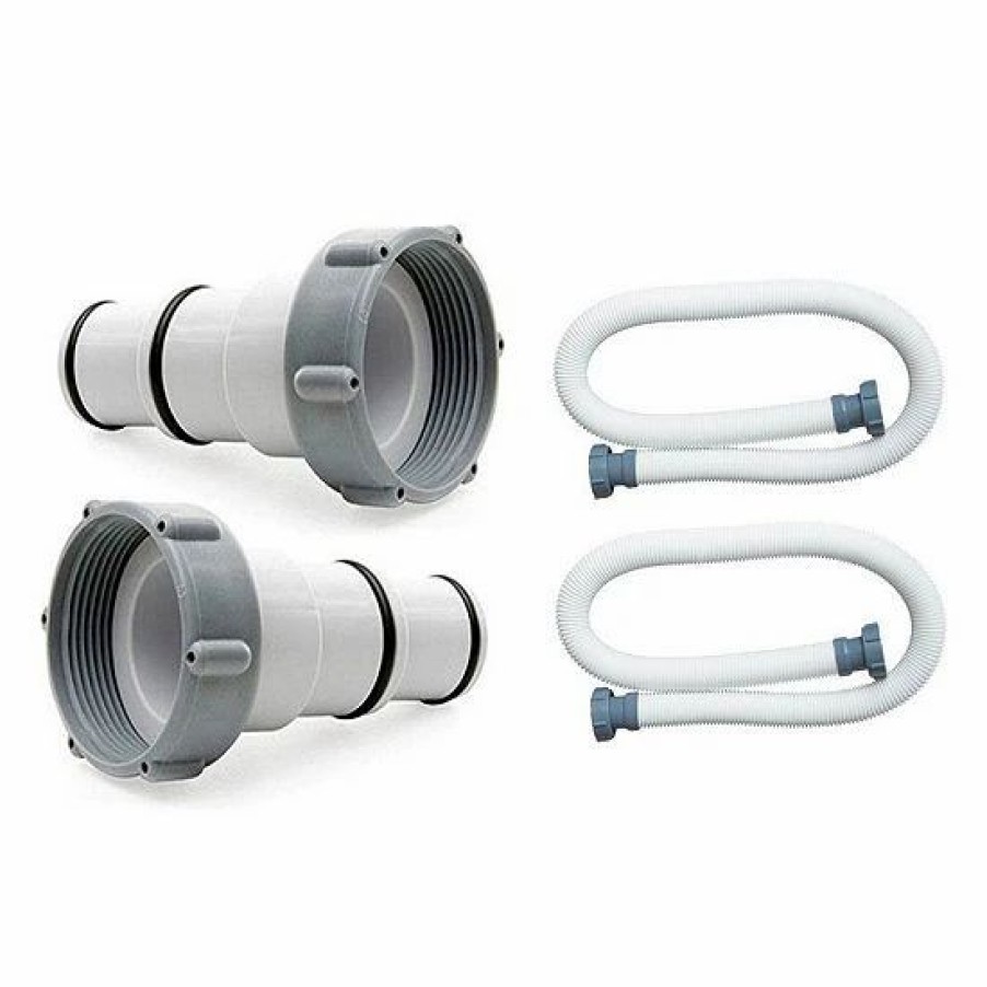 * Intex 1.5 Diameter Pump Replacement Hose 59 (2 Pack) + Adapter A (2 Pack) Tools & Hardware