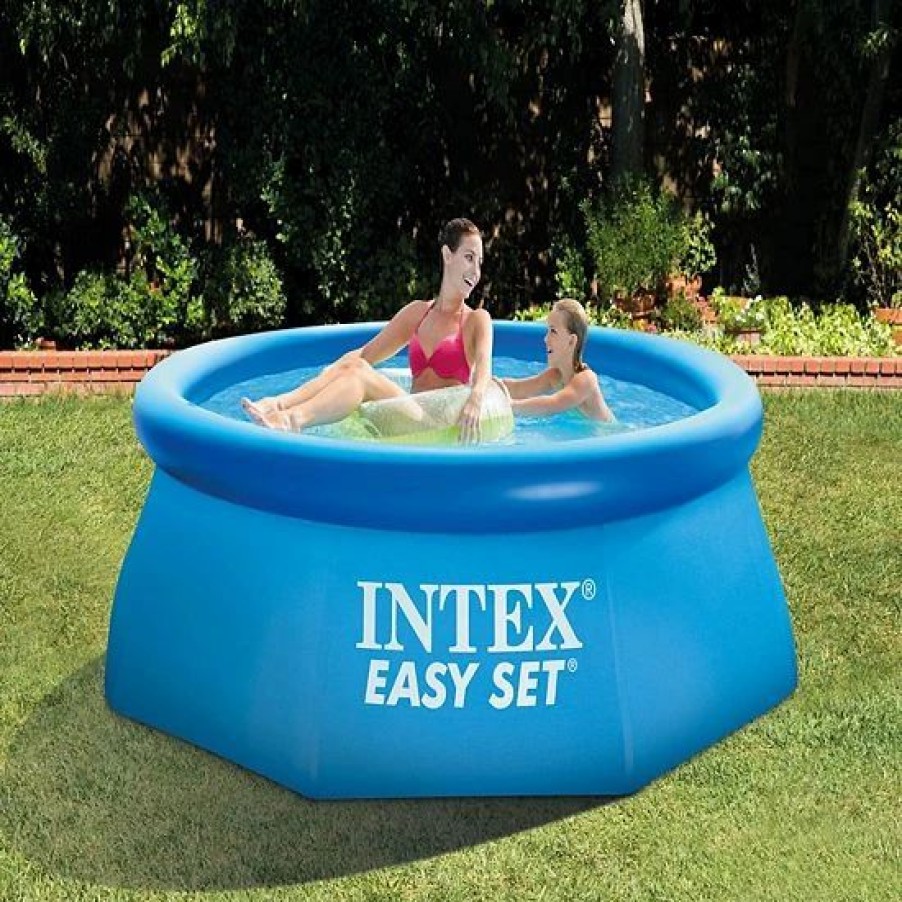 * Intex 8Ft X 30In Easy Set Inflatable Pool With 330 Gph Pump And Six Cartridges Sporting Goods