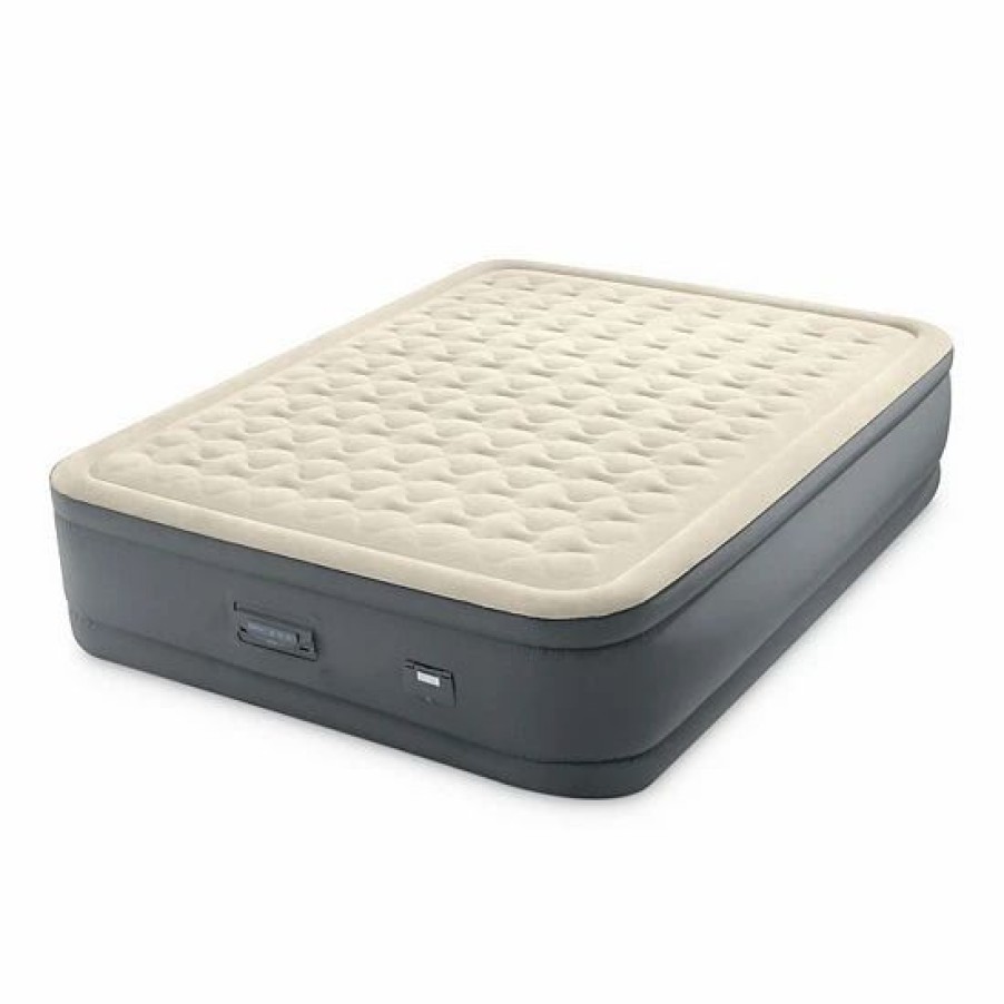 * Intex Premaire Dream Support Fiber Tech Air Mattress With Built-In Pump, Queen Mattresses & Accessories