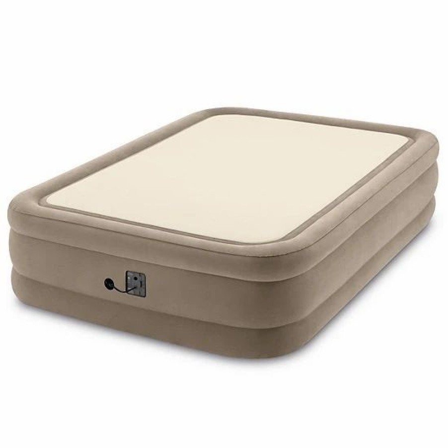 * Intex 64477Ed Queen Size Thermalux Airbed With Fiber-Tech Technology, Gold Mattresses & Accessories