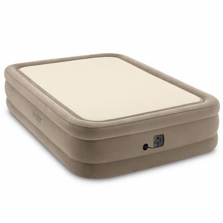 * Intex 64477Ed Queen Size Thermalux Airbed With Fiber-Tech Technology, Gold Mattresses & Accessories