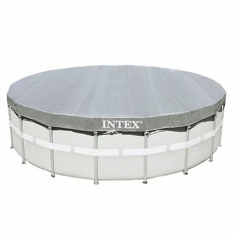 * Intex Uv Resistant Debris Cover For 18 Intex Ultra Frame Swimming Pools, Gray Sporting Goods