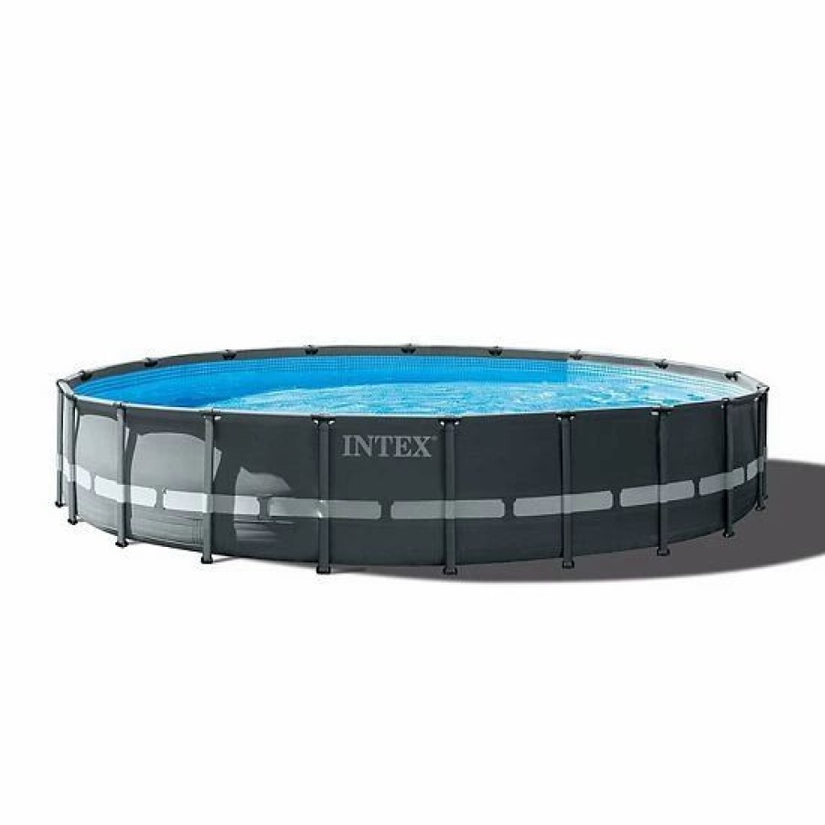 * Intex 20Ft X 48In Ultra Xtr Round Pool, Pump, Ladder, Lounger (2 Pack), & Cooler Sporting Goods