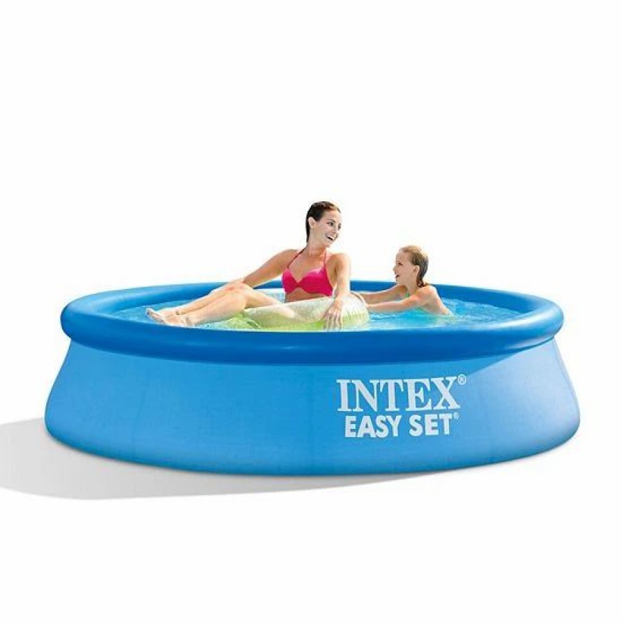 * Intex 28106Eh 8 X 2 Foot Easy Set Inflatable Circular Vinyl Swimming Pool, Blue Sporting Goods