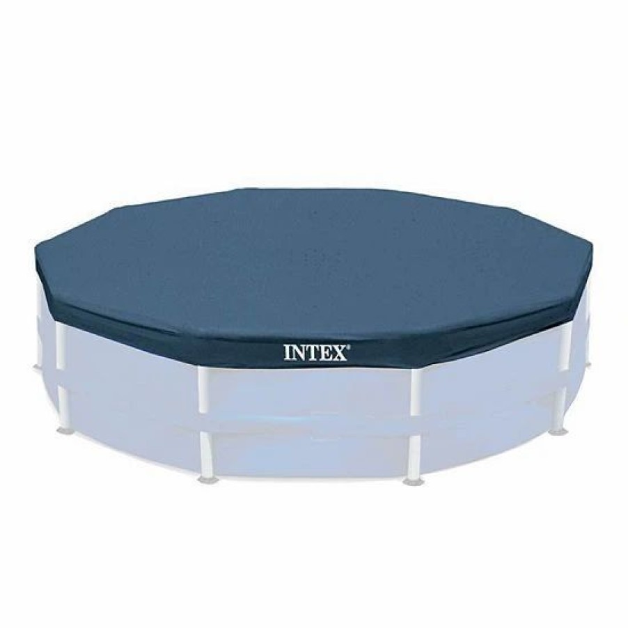 * Intex 15 Foot Round Debris Cover And Vinyl Solar Cover For Above Ground Pools Sporting Goods