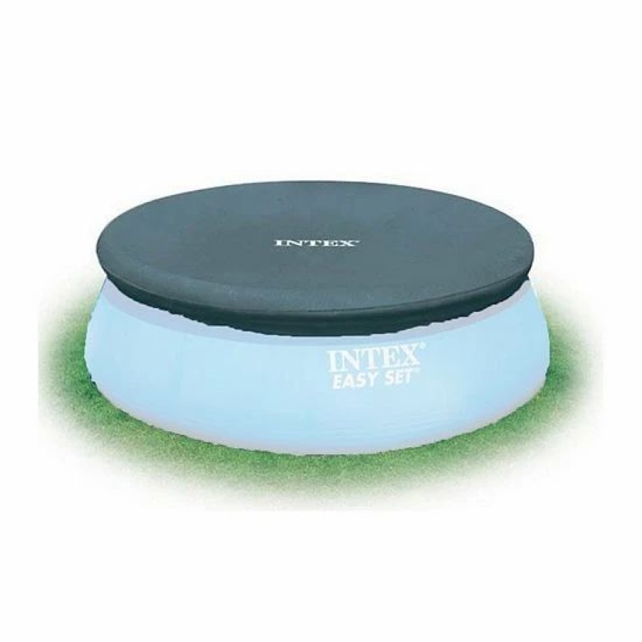 * Intex 7.3 Ft Above Ground Swimming Pool Vinyl Round Cover Tarp, No Pool Included Sporting Goods