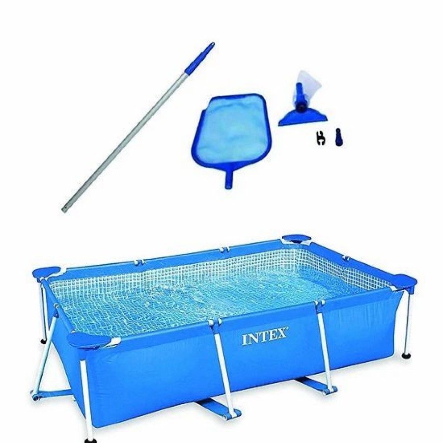 * Intex 8.5 X 5.3 X 26 Above Ground Swimming Pool & Cleaning Maintenance Kit Sporting Goods