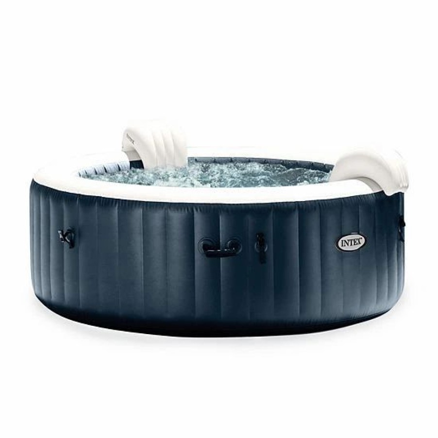 * Intex Purespa Plus Portable Inflatable Hot Tub, 85 28 , W/ 4 Cup Holders & Trays Sporting Goods