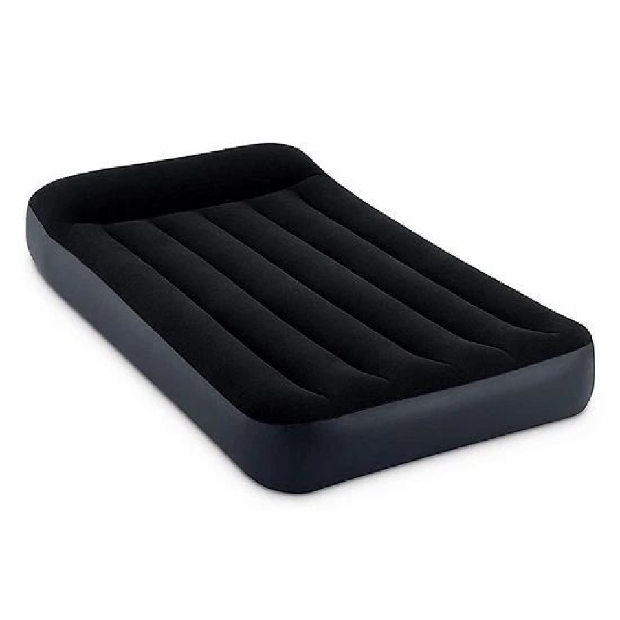 * Intex Dura Pillow Rest Classic Blow Up Mattress Air Bed With Built In Pump, Twin Mattresses & Accessories