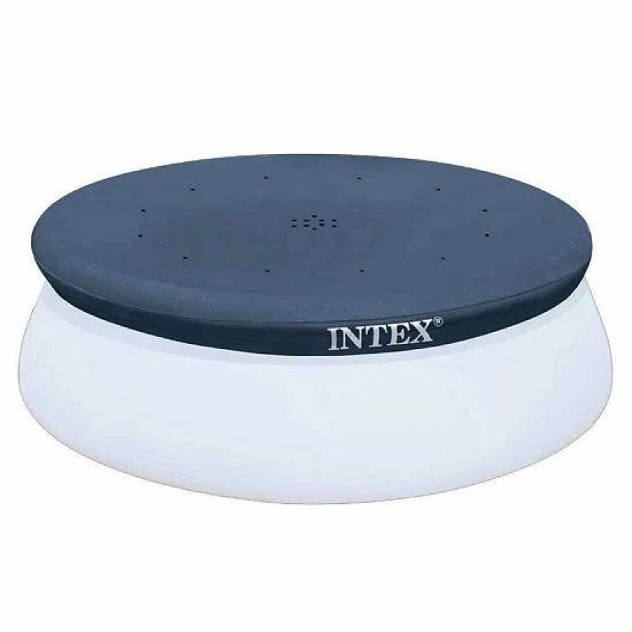 * Intex 9.3 Foot Easy Set Above Ground Swimming Pool Debris Vinyl Round Cover Sporting Goods