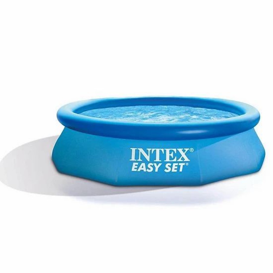 * Intex 10'X30'X30 Inflatable Round Swimming Pool & 10 Pool Debris Cover Tarp Sporting Goods