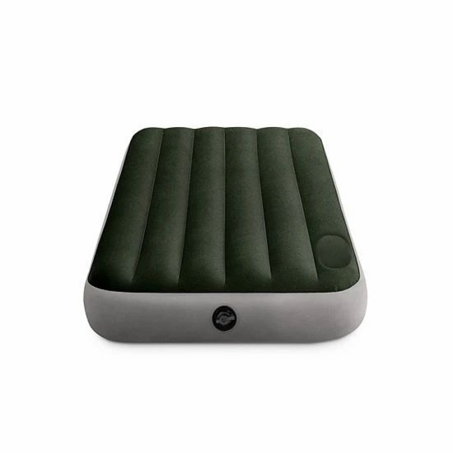 * Intex Dura-Beam Standard Series Downy Airbed With Built-In Foot Pump, Twin Size Mattresses & Accessories